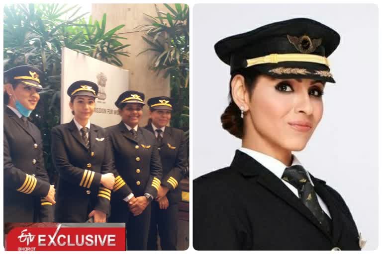 DCW Honors Women Pilots of Air India in delhi