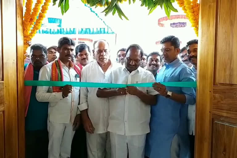 Minister Koppula laid the foundation stone for several development works in Peddapalli district
