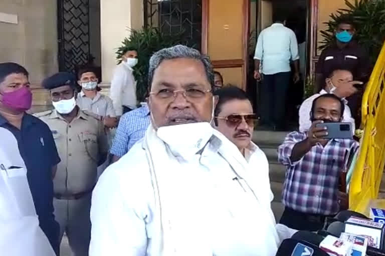 Opposition leader Siddaramaiah