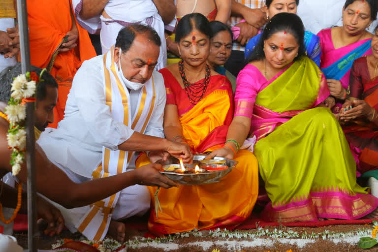 foundation for  Ramakoti Stupa at Kondagattu in Jagittala district.