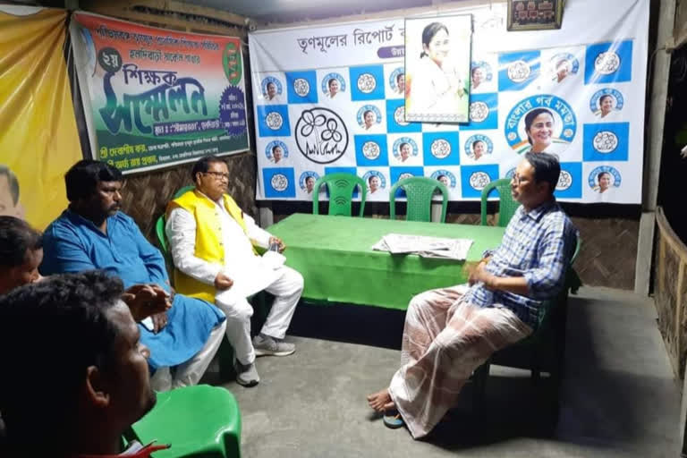 Paresh Chandra Adhikary met TMC MLA Arghya Roy Pradhan