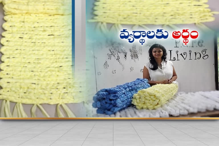 A woman from Kerala is giving a new meaning to covid waste by preparing something to reuse