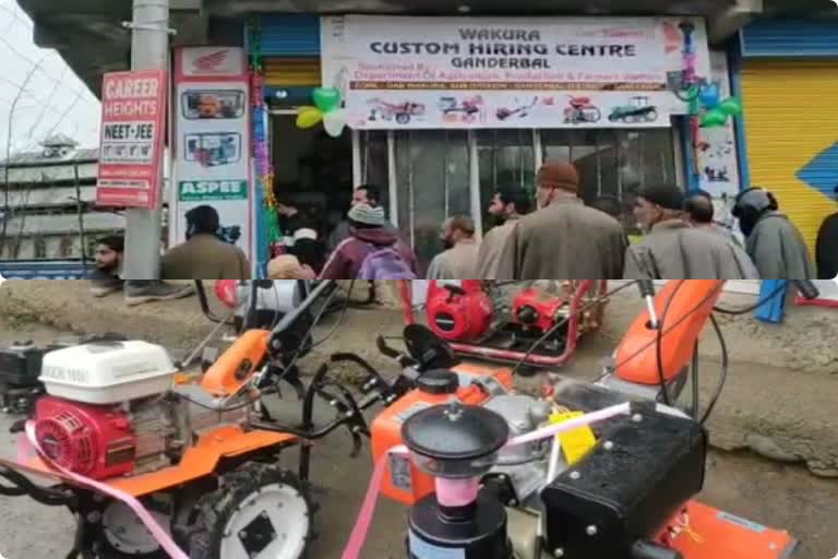 custom hiring centres inaugurated at wakoora ganderbal