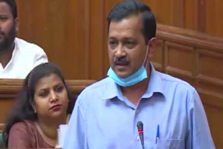 Delhi Chief Minister Arvind Kejriwal, speaking in the Delhi Assembly