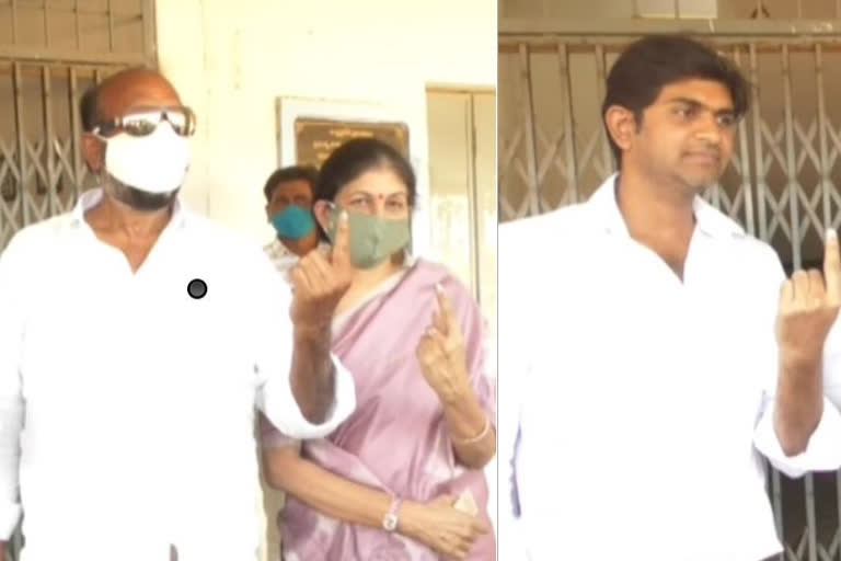 ex mla jc prabakar reddy casted his vote along with family at tadipatri
