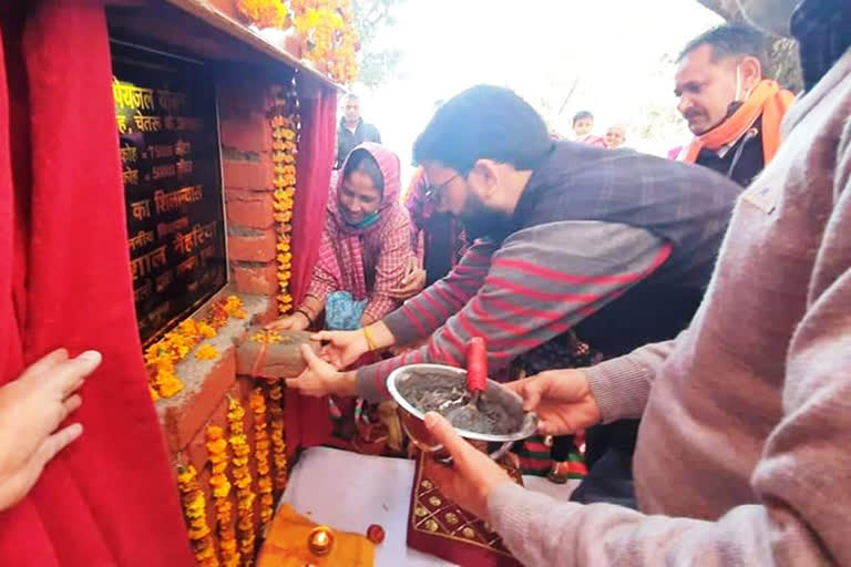 Foundation stone of water storage tank laid in Dharamshala