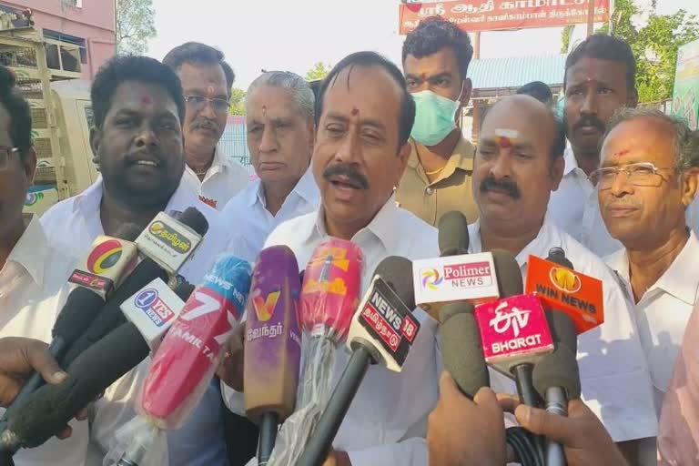 h raja on dmk