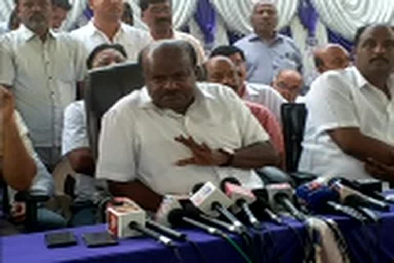 hd kumaraswamy opinion on his party high commond