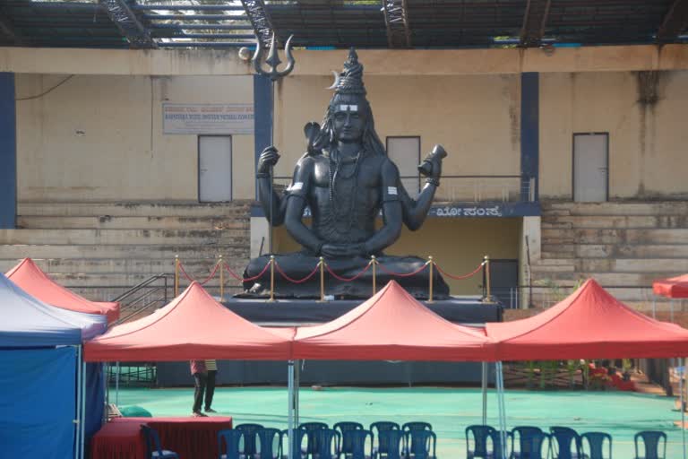 'Corona Shiva' statue in Silicon City for Corona Mukti