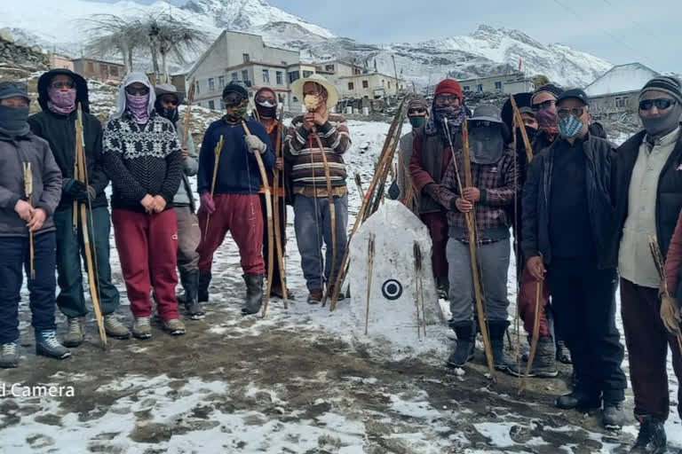 Snow festival in lahul spiti