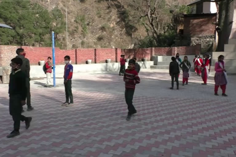 Kalhel school ground equipped with every facility in chamba