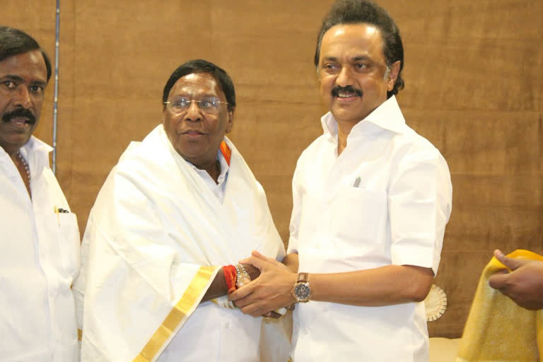 cogress and dmk in puduchheri