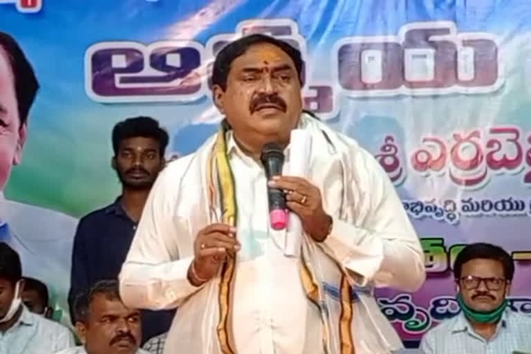 Minister Errabelli participated in Spiritual compound in hanmakonda