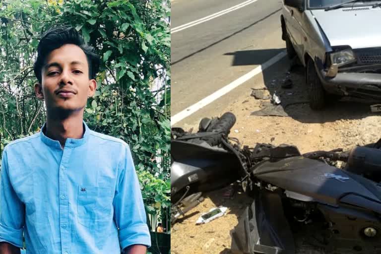 road accident  youth died in an accident in kottayam  youth died in an accident  accident in kottayam  അപകടത്തിൽ യുവാവ് മരിച്ചു  കോട്ടയത്ത് വാഹനാപകടം  വാഹനാപകടത്തിൽ യുവാവ് മരിച്ചു