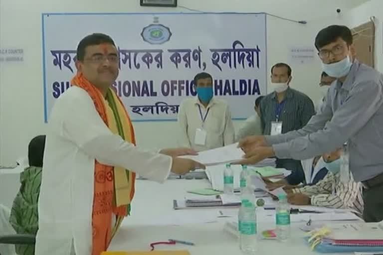 West Bengal polls: Suvendu Adhikari files nomination from Nandigram