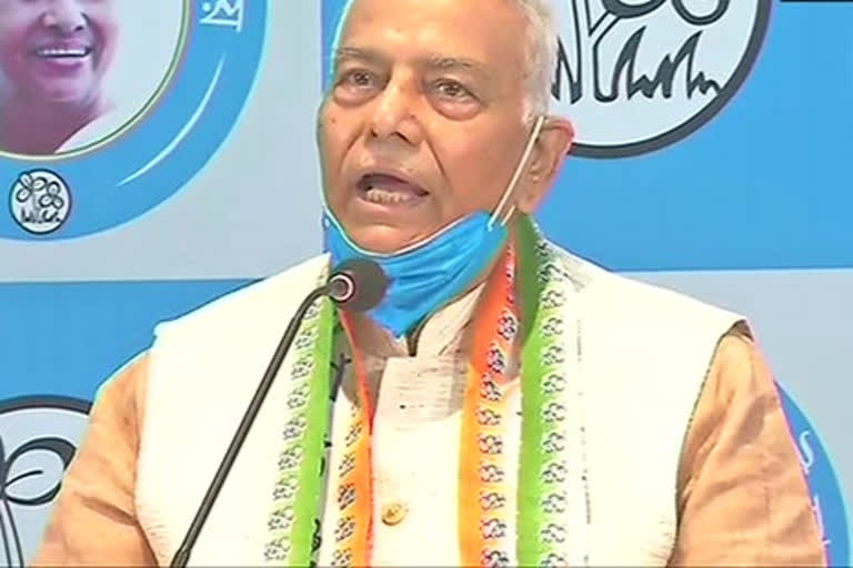 Yashwant Sinha joins TMC Yashwant Sinha West Bengal Assembly elections யஷ்வந்த் சின்ஹா பாஜக மேற்கு வங்கம் சட்டப்பேரவை தேர்தல்