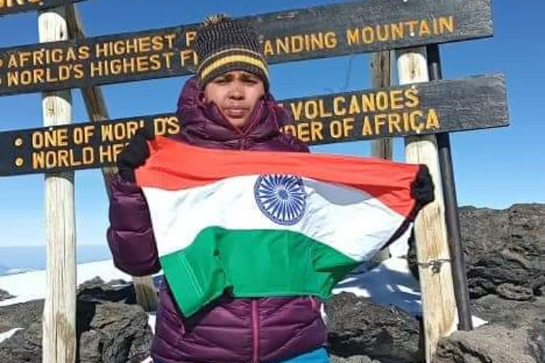 Amita returned after conquering Kilimanjaro