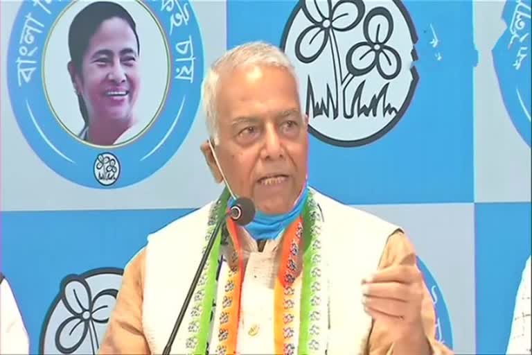 Former Union Minister Yashwant Sinha joins TMC