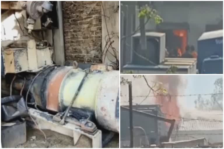 fire incident reported chakkar milk plant mandi