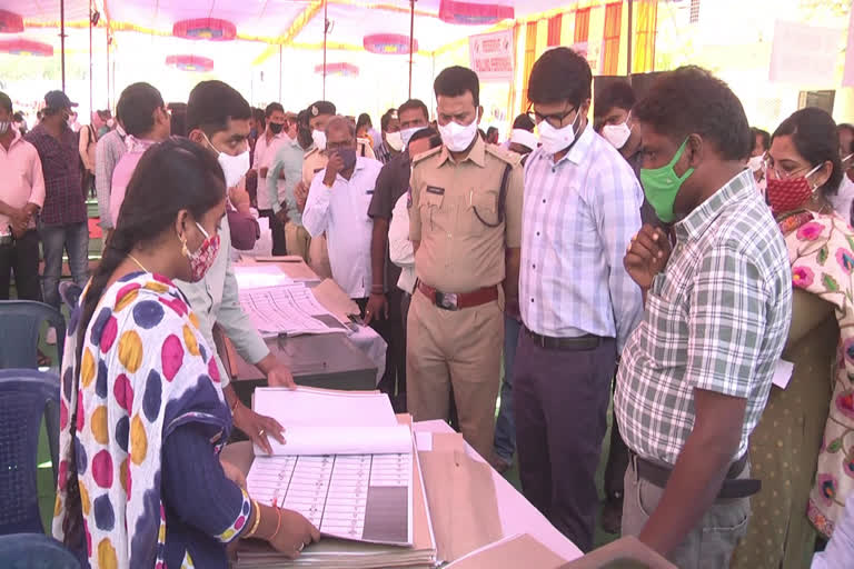 polling-materials-distribution-to-election-staff-for-mlc-elections-in-mahabubabad-district