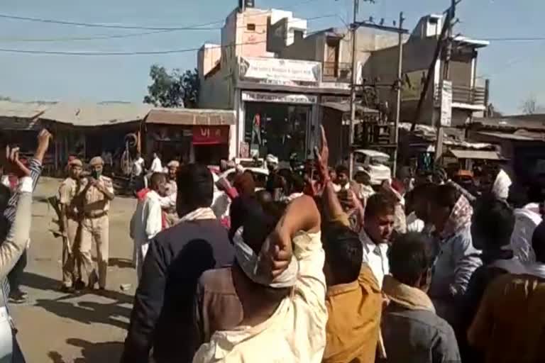 farmers uproar in mustard market, Bharatpur mustard market