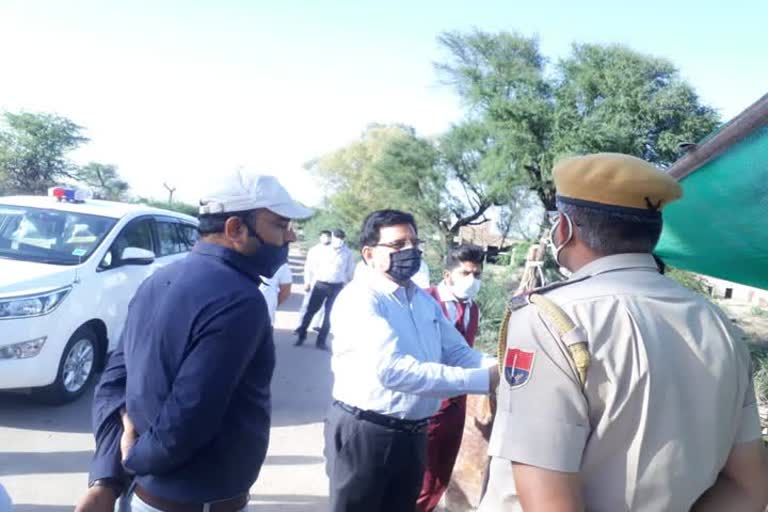 Sriganganagar, Collector inspected interstate check posts, Corona infection