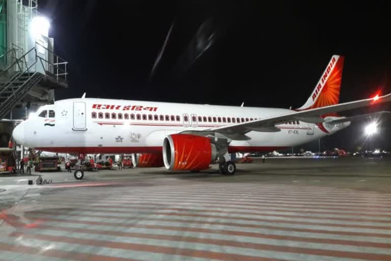 The flight with only one passenger to Chennai