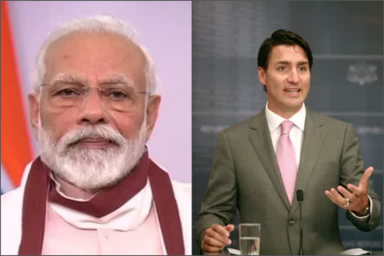 PM Modi, Trudeau discuss possiblities l collaboration to address health പ്രധാനമന്ത്രി നരേന്ദ്ര മോദിയും കനേഡിയൻ പ്രധാനമന്ത്രി ജസ്റ്റിൻ ട്രൂഡോയും ആരോഗ്യ-സാമ്പത്തിക പ്രതിസന്ധി സാധ്യതകൾ ചർച്ച ചെയ്തു