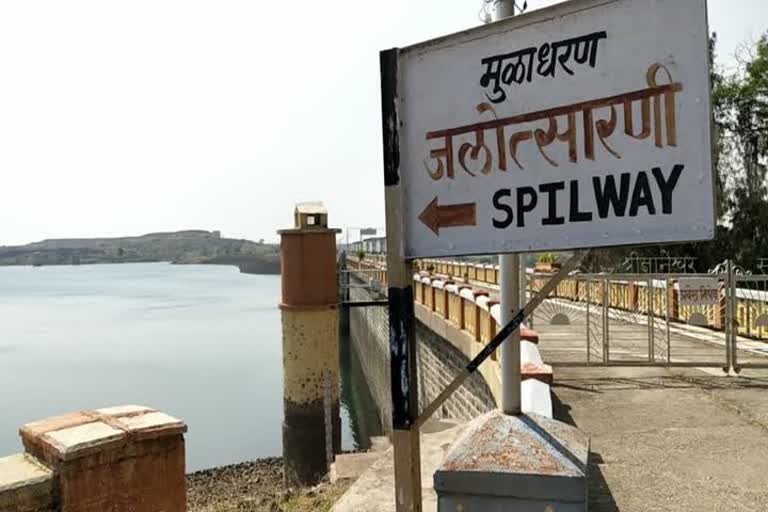 mula dam full due to heavy rain in kotul at ahmednagar