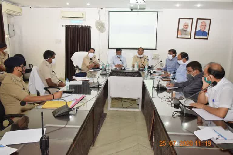 The commissioner held a review meeting with all the officials