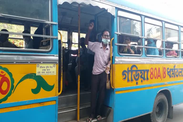 Making new Bus route outside the containment zone in Kolkata 