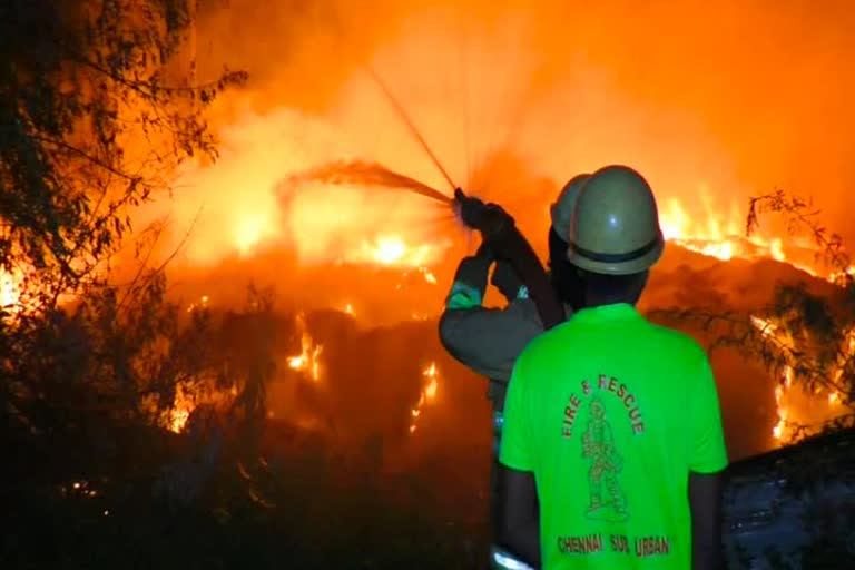 Plastic Gudown Fire Accident In Ayyapakkam