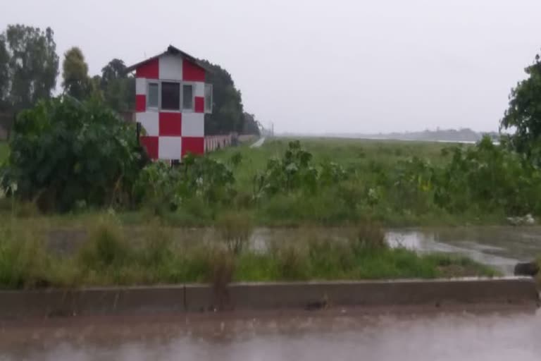 Varanasi airport boundary wall collapse