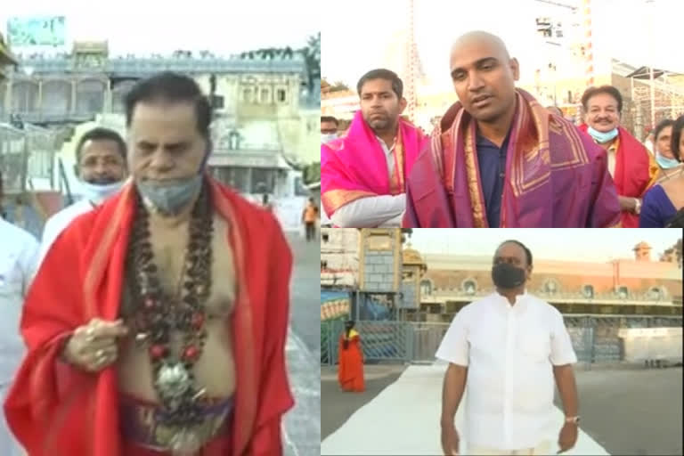 vip's at tirumala darshan