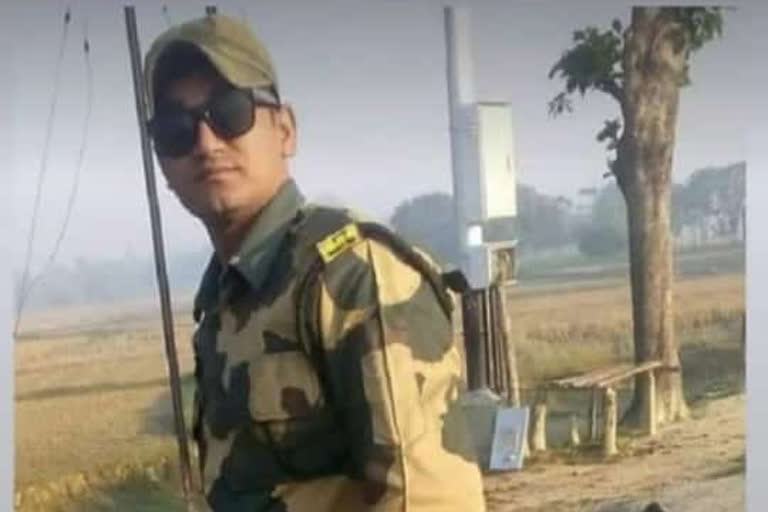 bsf man died in an road accident