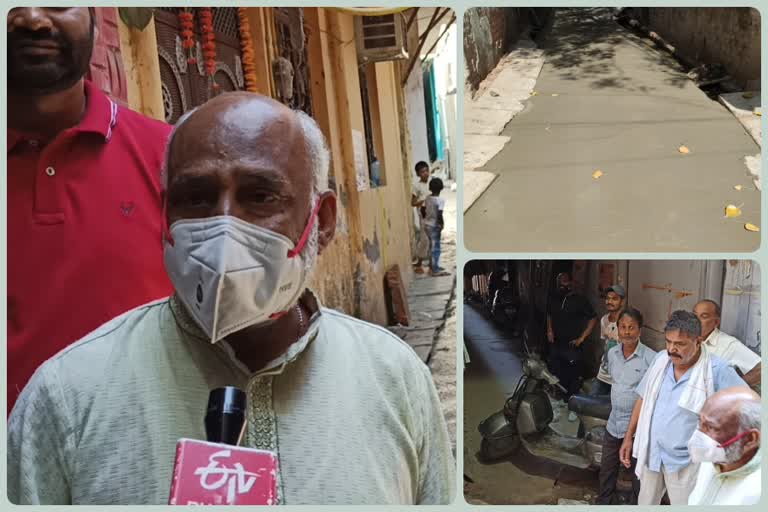 People of Harijan colony collected road by collecting donations