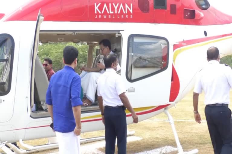 election flying squad enquiry on helicopter entered in private college