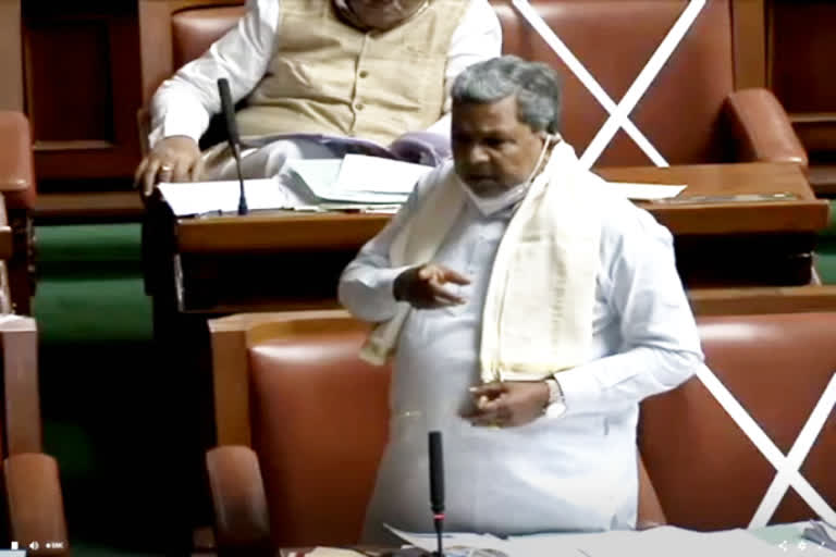 Opposition leader Siddaramaiah