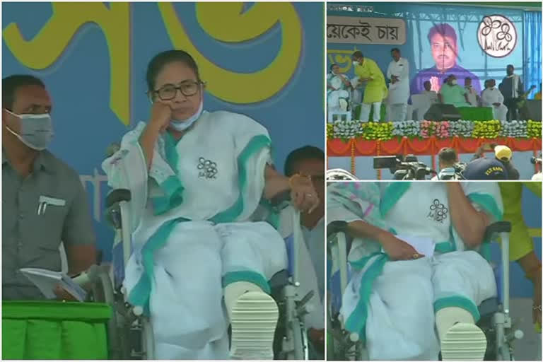 west bengal polls 2021: mamata banerjee slams bjp at purulia rally