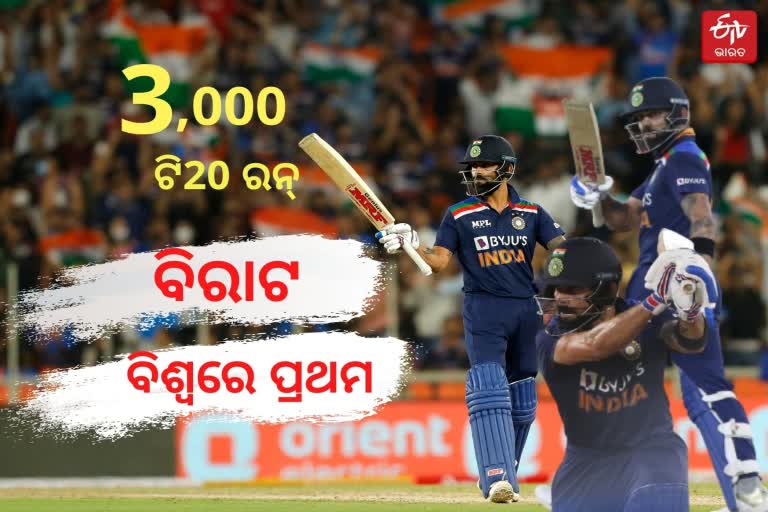 Virat Kohli becomes first batsman to complete 3,000 runs in T20I cricket