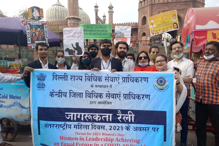 Legal awareness march organized in Jama Masjid area of Old Delhi