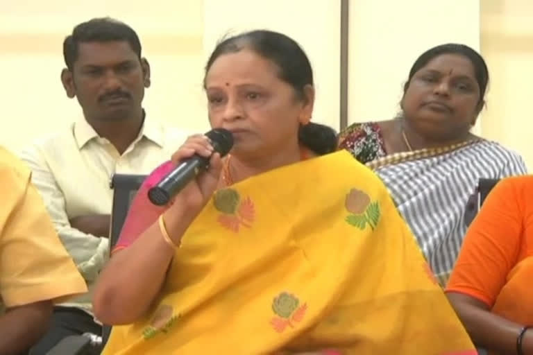 ex mla sugunamma fire on ycp