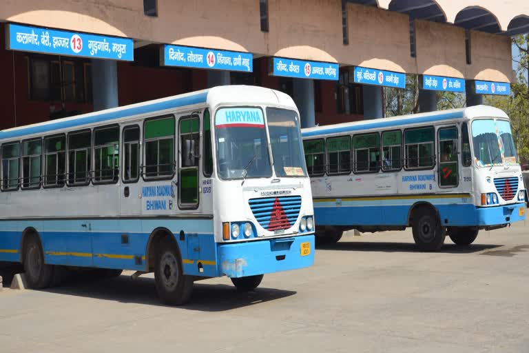 bhiwani delhi haryana roadways bus service