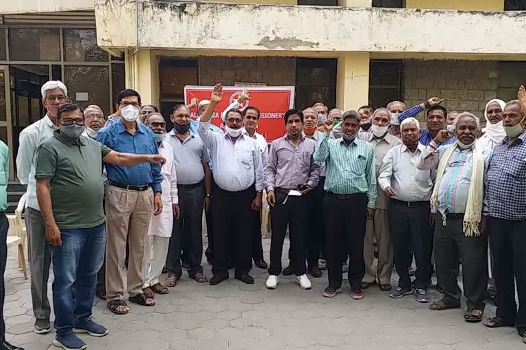 protest of bsnl employees, बीएसएनएल कर्मचारियों का प्रदर्शन