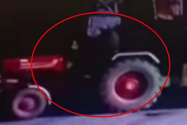 yamunanagar tractor stolen cctv footage