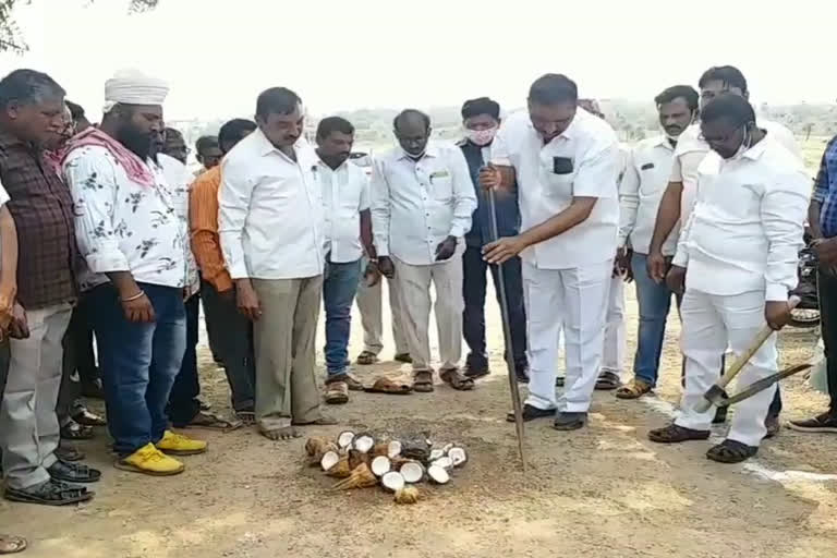 Mayor Sunil Rao laid the foundation stone for several development works in Karimnagar