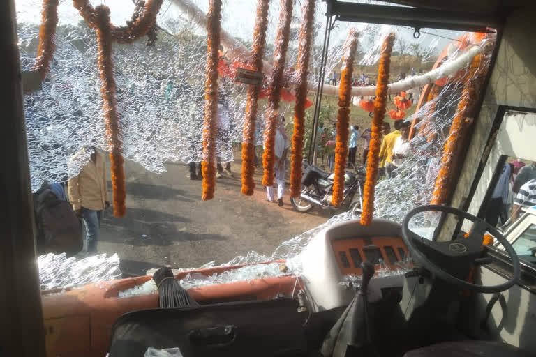 BJP's vehicle for Ambedkar Samman Yatra vandalised in West Bengal's Purulia