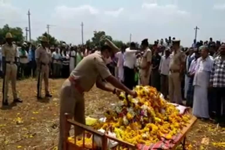 funeral of police constable at ballary who died by accident