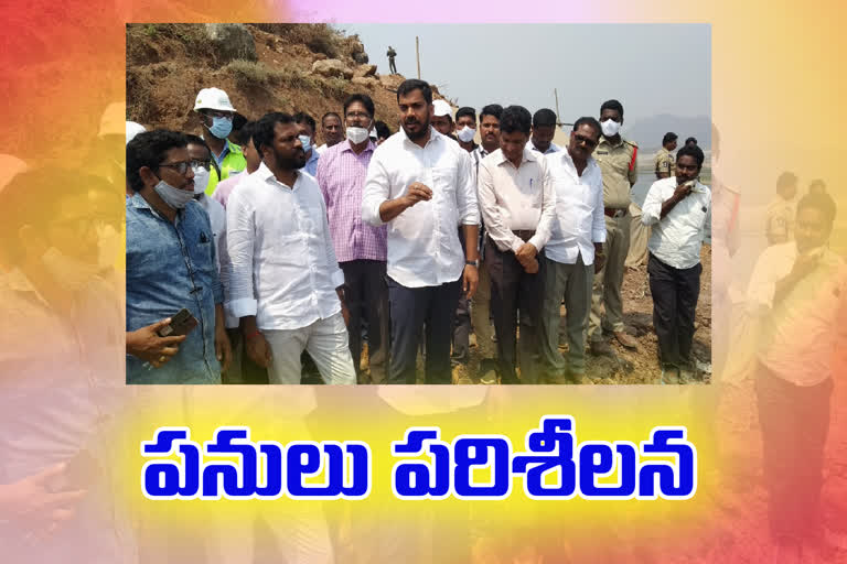 minister anil kuamar yadav inspected polavaram capar dam works in east godavari district