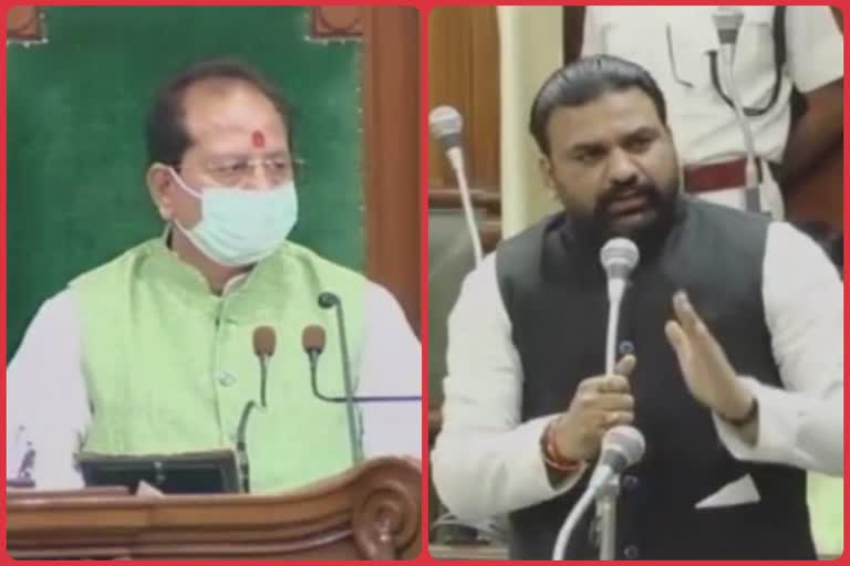 पंचायती राज मंत्री ने अपने बर्ताव के लिए विधानसभा अध्यक्ष से मांगी माफी
